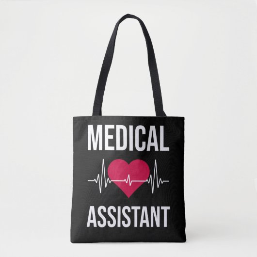 Medisch assistent hartslag Zenuwziekenhuis Tote Bag (Voorkant)