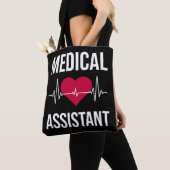 Medisch assistent hartslag Zenuwziekenhuis Tote Bag (Dichtbij)