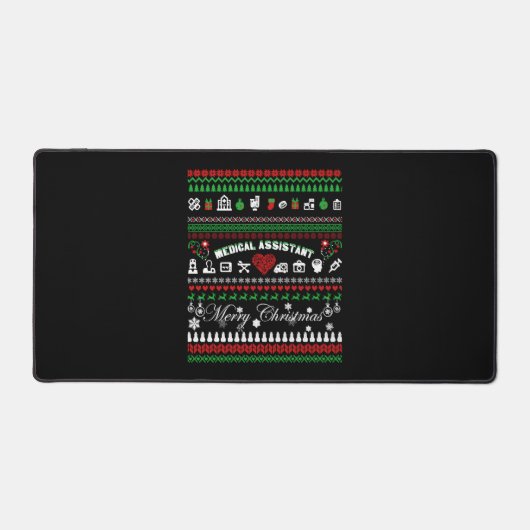 Medisch assistent kerstShirt Bureaumat (Voorkant)