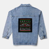 Medisch assistent kerstShirt Denim Jacket (Achterkant)