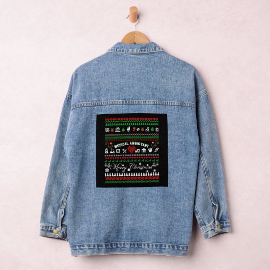 Medisch assistent kerstShirt Denim Jacket (Hangar)