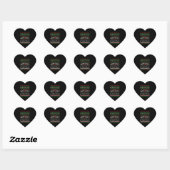 Medisch assistent kerstShirt Hart Sticker (Vel)