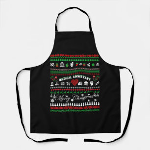 Medisch assistent kerstShirt Schort