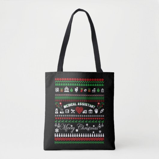 Medisch assistent kerstShirt Tote Bag (Voorkant)