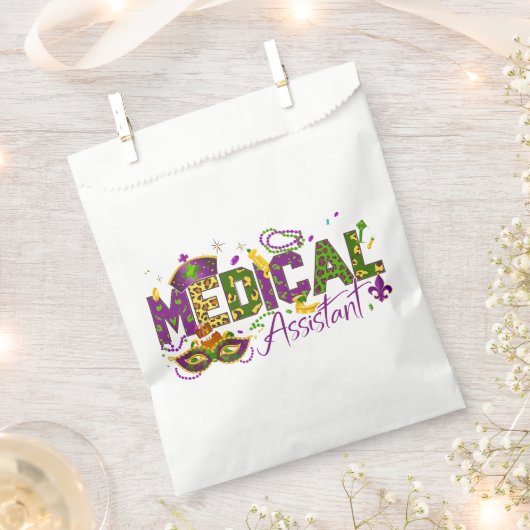 Medisch assistent - Mardi Gras Bedankzakje (Geknipt)