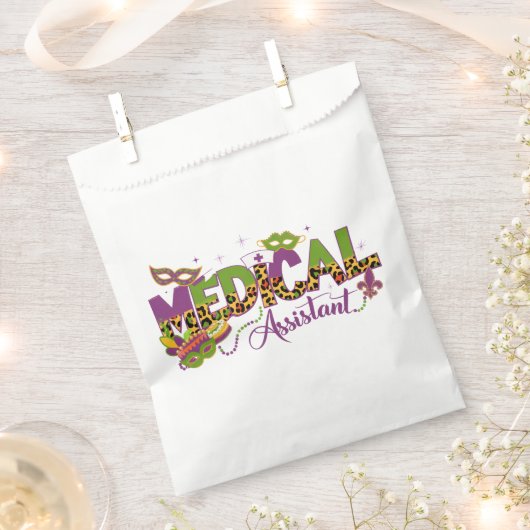 Medisch assistent - Mardi Gras Bedankzakje (Geknipt)