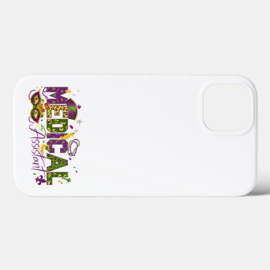 Medisch assistent - Mardi Gras Case-Mate iPhone Case (Achterkant (horizontaal))