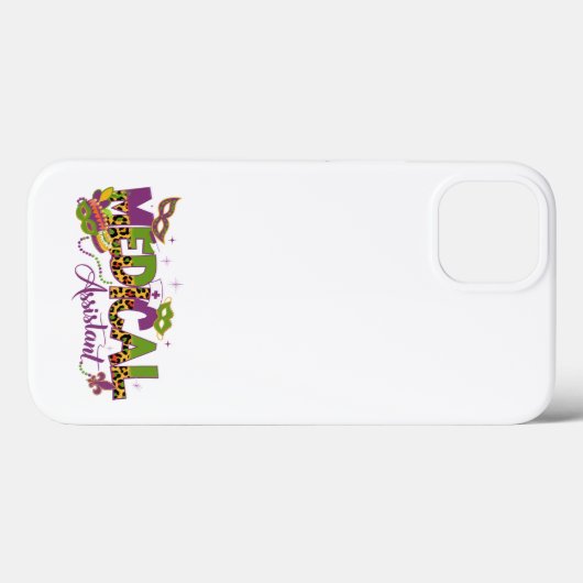 Medisch assistent - Mardi Gras Case-Mate iPhone Case (Achterkant (horizontaal))