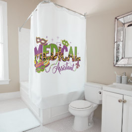 Medisch assistent - Mardi Gras Douchegordijn