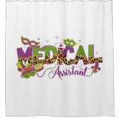 Medisch assistent - Mardi Gras Douchegordijn (Voorkant)