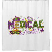Medisch assistent - Mardi Gras Douchegordijn (Voorkant)
