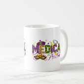 Medisch assistent - Mardi Gras Koffiemok (Voorkant rechts)