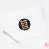 Medisch assistent pompoen kruid latte herfst Herfs Ronde Sticker (Envelop)