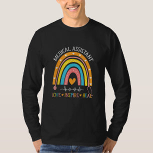 Medisch assistent Rainbow Love Inspire Nursing Nur T-shirt