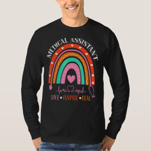 Medisch assistent Rainbow Love Inspire Nursing Nur T-shirt