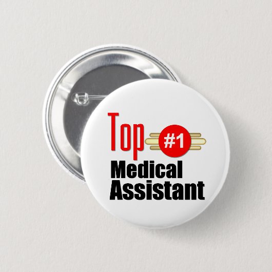 Medisch assistent ronde button 5,7 cm (Voorkant /achterkant)