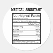 Medisch assistent ronde sticker (Voorkant)