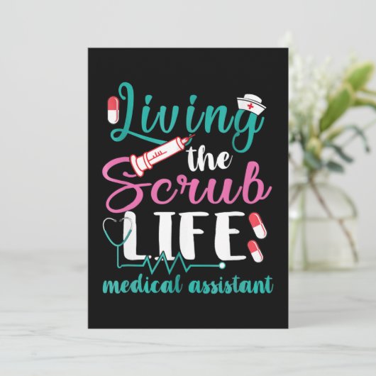 Medisch assistent save the date (Staand voorkant)