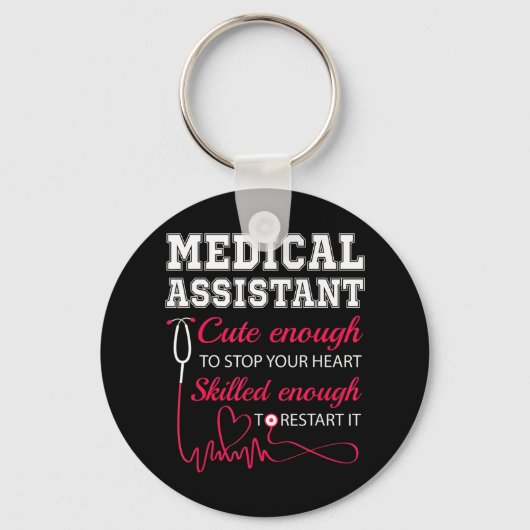 Medisch assistent Stapsgewijze verpleegster Sleutelhanger (Voorkant)