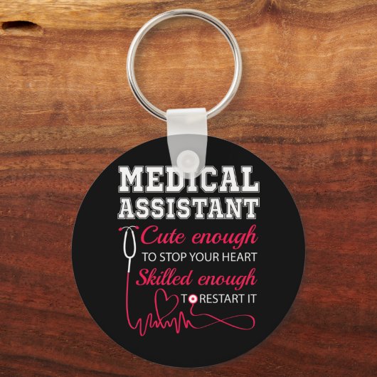 Medisch assistent Stapsgewijze verpleegster Sleutelhanger (Voorkant)