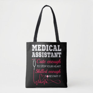 Medisch assistent Stapsgewijze verpleegster Tote Bag