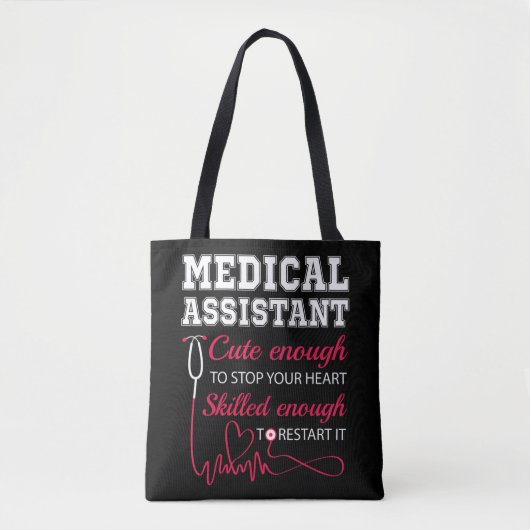 Medisch assistent Stapsgewijze verpleegster Tote Bag (Voorkant)