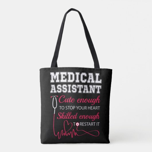 Medisch assistent Stapsgewijze verpleegster Tote Bag (Achterkant)