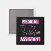 Medisch assistent Stethoscoop verpleegster Magneet (Voorkant / Achterkant)