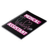 Medisch assistent Stethoscoop verpleegster Notitieboek (Linkerzijde)