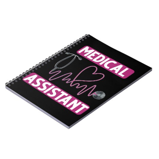 Medisch assistent Stethoscoop verpleegster Notitieboek (Linkerzijde)