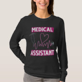 Medisch assistent Stethoscoop verpleegster T-shirt (Voorkant)