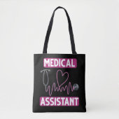 Medisch assistent Stethoscoop verpleegster Tote Bag (Voorkant)
