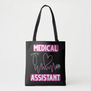 Medisch assistent Stethoscoop verpleegster Tote Bag