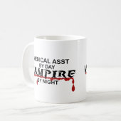 Medisch assistent Vampire van nacht Koffiemok (Voorkant links)