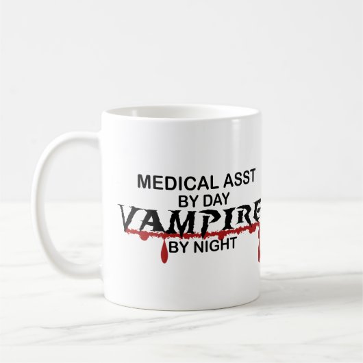 Medisch assistent Vampire van nacht Koffiemok (Links)