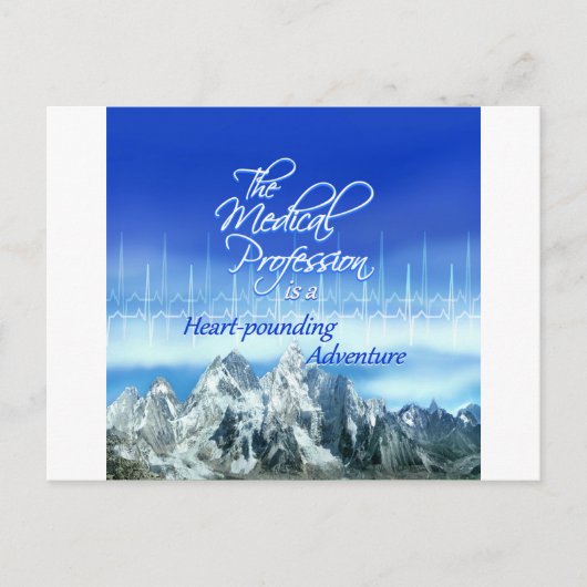 Medisch beroep is een Adventure_Heartbeat & Mou Briefkaart (Voorkant)