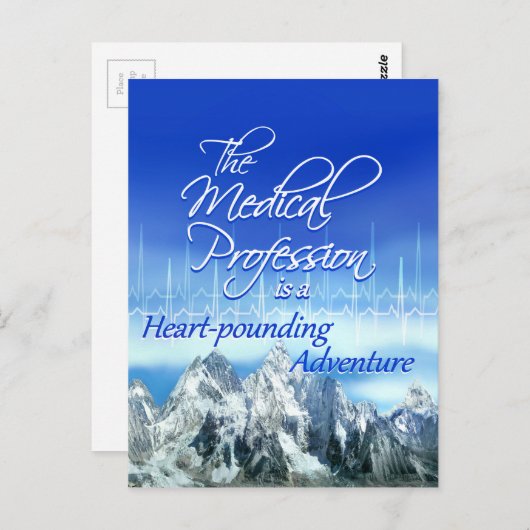 Medisch beroep is een hartstikke onderneming briefkaart (Voorkant / Achterkant)