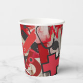 Medisch beroep papieren bekers (Achterkant)