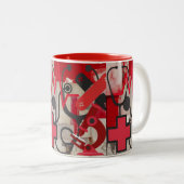 Medisch beroep tweekleurige koffiemok (Voorkant rechts)