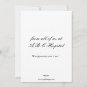 medisch beroepsbeoefenaar caduceus sign Holiday Ka Feestdagenkaart (Achterkant)