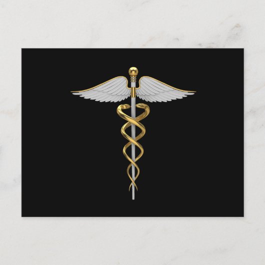 Medisch - Caduceus - Briefkaart - SRF (Voorkant)