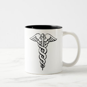 Medisch Caduceus Symbool Professionele Mok