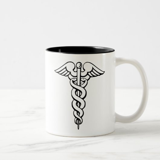 Medisch Caduceus Symbool Professionele Mok (Rechts)