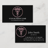 Medisch Caduceus-symbool Visitekaartje (Voorkant / Achterkant)