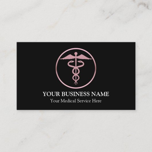 Medisch Caduceus-symbool Visitekaartje (Voorkant)