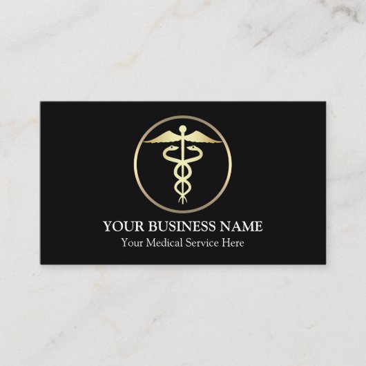 Medisch Caduceus-symbool Visitekaartje (Voorkant)