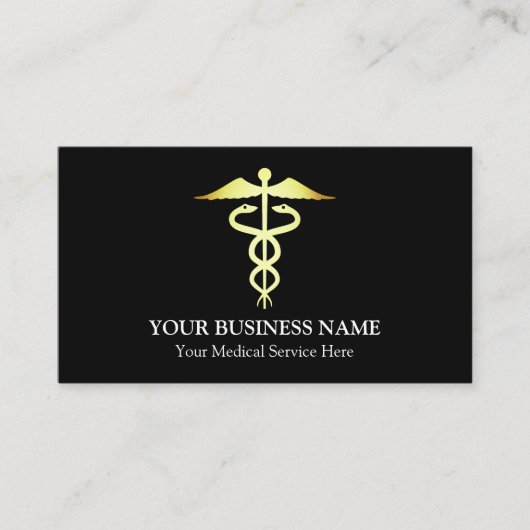 Medisch Caduceus-symbool Visitekaartje (Voorkant)