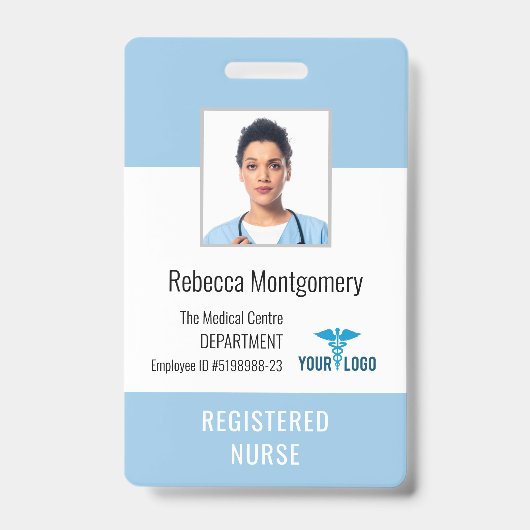 Medisch Centrum Verpleegster Foto ID Badge (Voorzijde)