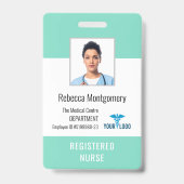 Medisch Centrum Verpleegster Foto ID Badge (Voorzijde)