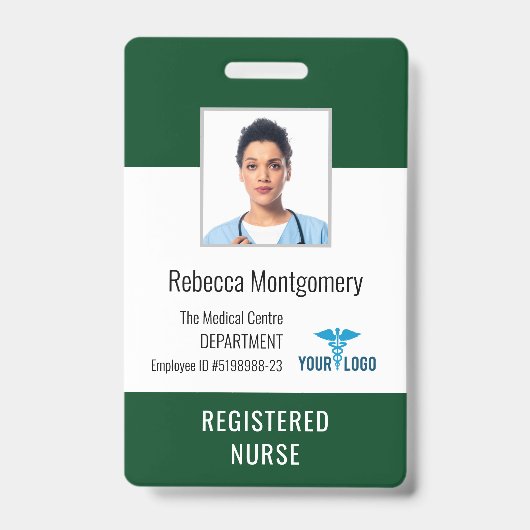 Medisch Centrum Verpleegster Foto ID Badge (Voorzijde)